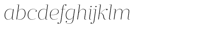 Prumo Display Thin Italic Font LOWERCASE