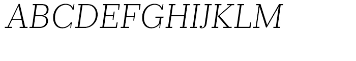 Prumo Slab Extra Light Italic Font UPPERCASE