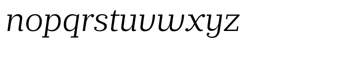 Prumo Slab Light Italic Font LOWERCASE