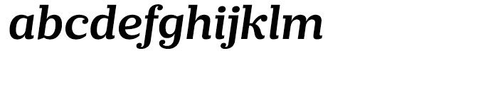 Prumo Slab Semi Bold Italic Font LOWERCASE