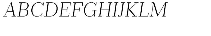 Prumo Text Extra Light Italic Font UPPERCASE