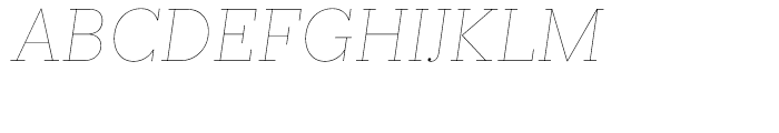 Prumo Text Hairline Italic Font UPPERCASE