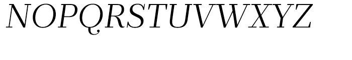 Prumo Text Light Italic Font UPPERCASE