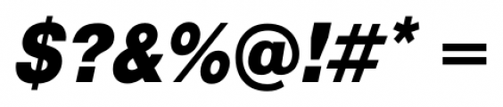 Pragmatica Condensed Black Italic Font OTHER CHARS