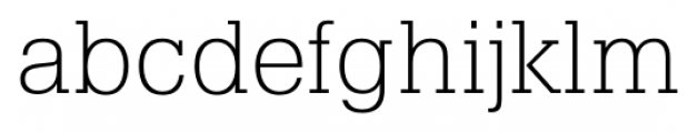 Pragmatica Slab Extra Light Font LOWERCASE