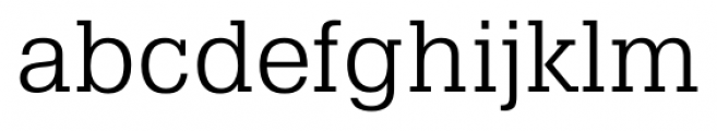 Pragmatica Slab Light Font LOWERCASE