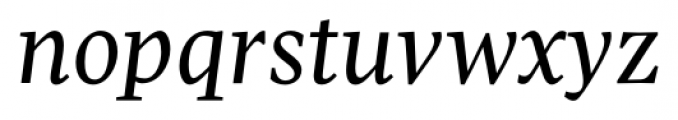 Pratt Pro Italic Font LOWERCASE