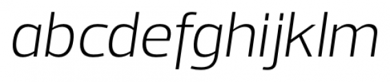 Prelo Light Italic Font LOWERCASE
