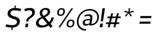 Prelo Medium Italic Font OTHER CHARS