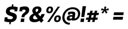 Prelo Slab ExtraBold Italic Font OTHER CHARS