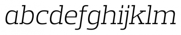 Prelo Slab Light Italic Font LOWERCASE