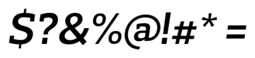 Prelo Slab SemiBold Italic Font OTHER CHARS