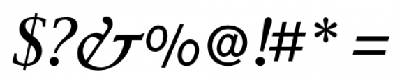 Pressroom Italic Font OTHER CHARS