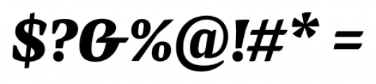 Preto Serif Black Italic Font OTHER CHARS