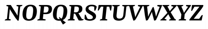 Preto Serif Bold Italic Font UPPERCASE