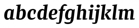 Preto Serif Bold Italic Font LOWERCASE