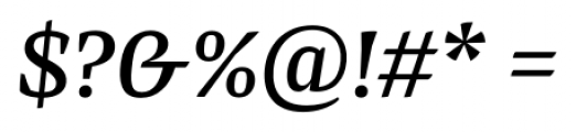 Preto Serif Medium Italic Font OTHER CHARS