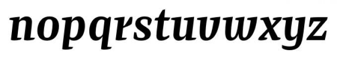 Preto Serif OT Std Bold Italic Font LOWERCASE