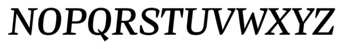 Preto Serif OT Std Medium Italic Font UPPERCASE