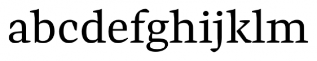 Preto Serif Regular Font LOWERCASE