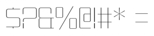 Pricedown UltraLight Font OTHER CHARS