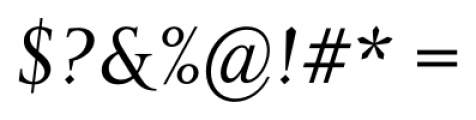 Priori Serif Italic Font OTHER CHARS