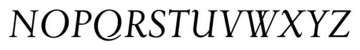 Priori Serif Italic Font UPPERCASE
