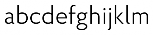 Proba Pro Light Font LOWERCASE
