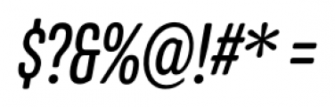 Program Narrow Italic Font OTHER CHARS