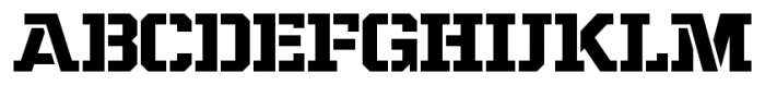 Project Fairfax Slab Font UPPERCASE