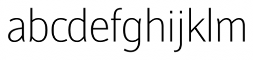 Prored Light Font LOWERCASE
