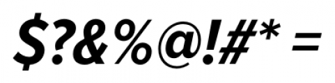 Proxima Nova Condensed Bold Italic Font OTHER CHARS