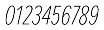 Proxima Nova Extra Condensed Thin Italic Font OTHER CHARS