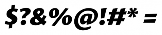 Proza Black Italic Font OTHER CHARS