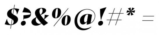 Proza Display Black Italic Font OTHER CHARS