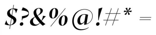 Proza Display Semi Bold Italic Font OTHER CHARS