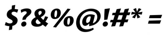 Proza ExtraBold Italic Font OTHER CHARS