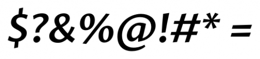 Proza SemiBold Italic Font OTHER CHARS