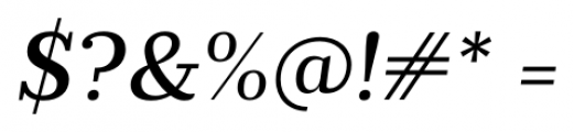 Prumo Banner Medium Italic Font OTHER CHARS