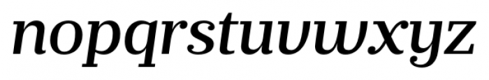 Prumo Banner Medium Italic Font LOWERCASE