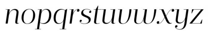 Prumo Display Light Italic Font LOWERCASE