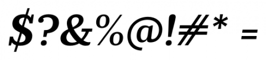 Prumo Slab Semi Bold Italic Font OTHER CHARS