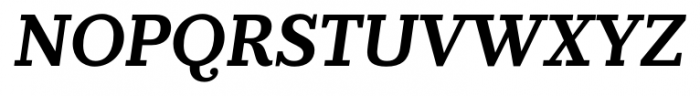 Prumo Slab Semi Bold Italic Font UPPERCASE