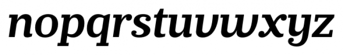 Prumo Slab Semi Bold Italic Font LOWERCASE
