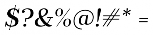 Prumo Text Medium Italic Font OTHER CHARS