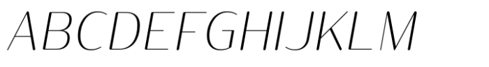 Prachak Extra Light Italic Font UPPERCASE