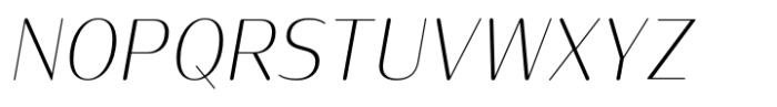 Prachak Extra Light Italic Font UPPERCASE