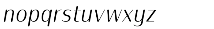 Prachak Light Italic Font LOWERCASE