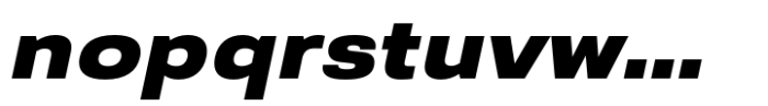 Prachason Neue Expanded Extra Bold Italic Font LOWERCASE