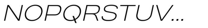 Prachason Neue Expanded Extra Light Italic Font UPPERCASE
